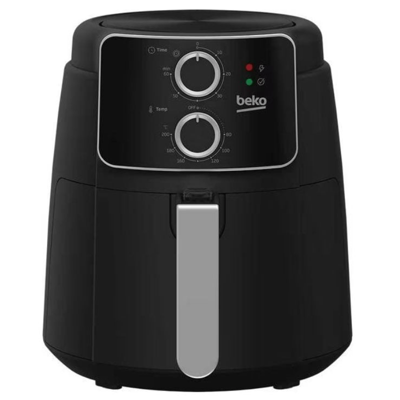 Electronice si Electrocasnice - Electrocasnice bucatarie - Aparate de gatit & desert - Friteuze - Friteuza cu Aer Cald BEKO FRL2242B, 3.9kg, 1500W, Negru-Argintiu - Infinity.ro