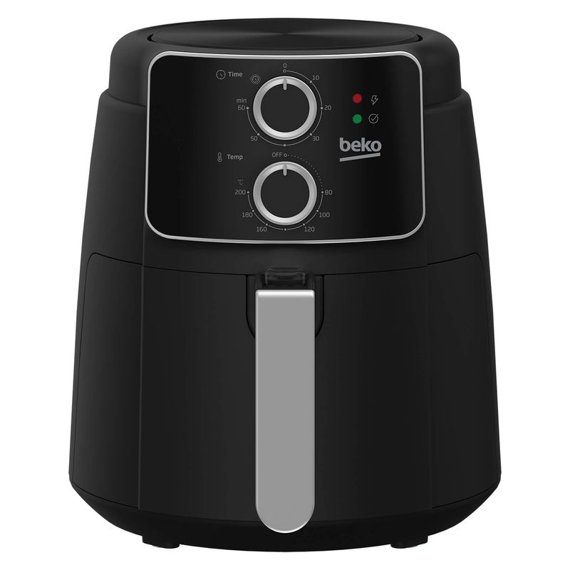 Electronice si Electrocasnice - Electrocasnice bucatarie - Aparate de gatit & desert - Friteuze - Friteuza cu Aer Cald BEKO FRL2242B, 3.9kg, 1500W, Negru-Argintiu - Infinity.ro