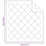 Casa si Gradina - Textile si covoare - Pături și cuverturi - Pături - Patura cu perne Argyle, 3 pcs, Alb, 200 x 220 cm, Microfibra - Infinity.ro