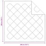 Casa si Gradina - Textile si covoare - Pături și cuverturi - Pături - Patura cu perne Argyle, 3 pcs, Alb, 200 x 200 cm, Microfibra - Infinity.ro
