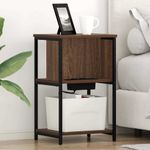 Casa si Gradina - Mobilier - Comode si corpuri - Noptiere - Noptiera stejar brun 38 x 31 x 61 cm Lemn compozit - Infinity.ro