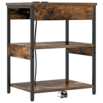 Casa si Gradina - Mobilier - Comode si corpuri - Noptiere - Noptiera stejar afumat 41 x 31 x 51 cm Lemn compozit - Infinity.ro