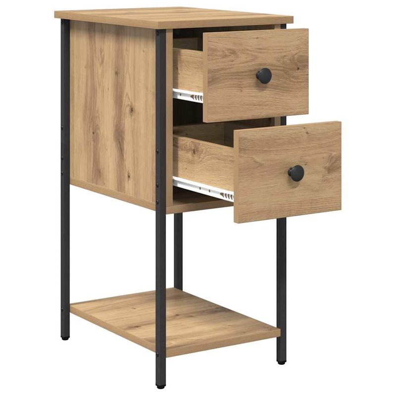 Casa si Gradina - Mobilier - Comode si corpuri - Noptiere - Noptiera cu sertar stejar artizanal 32 x 42 x 70 cm - Infinity.ro