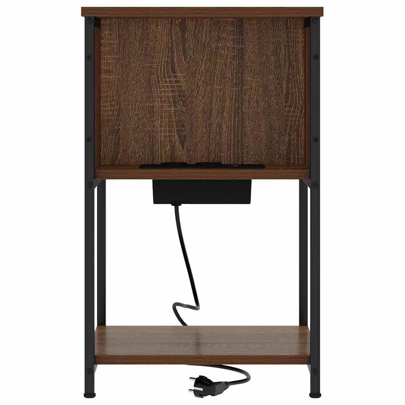 Casa si Gradina - Mobilier - Comode si corpuri - Noptiere - Noptiera stejar brun 38 x 31 x 61 cm Lemn compozit - Infinity.ro