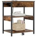 Casa si Gradina - Mobilier - Comode si corpuri - Noptiere - Noptiera stejar afumat 41 x 31 x 51 cm Lemn compozit - Infinity.ro