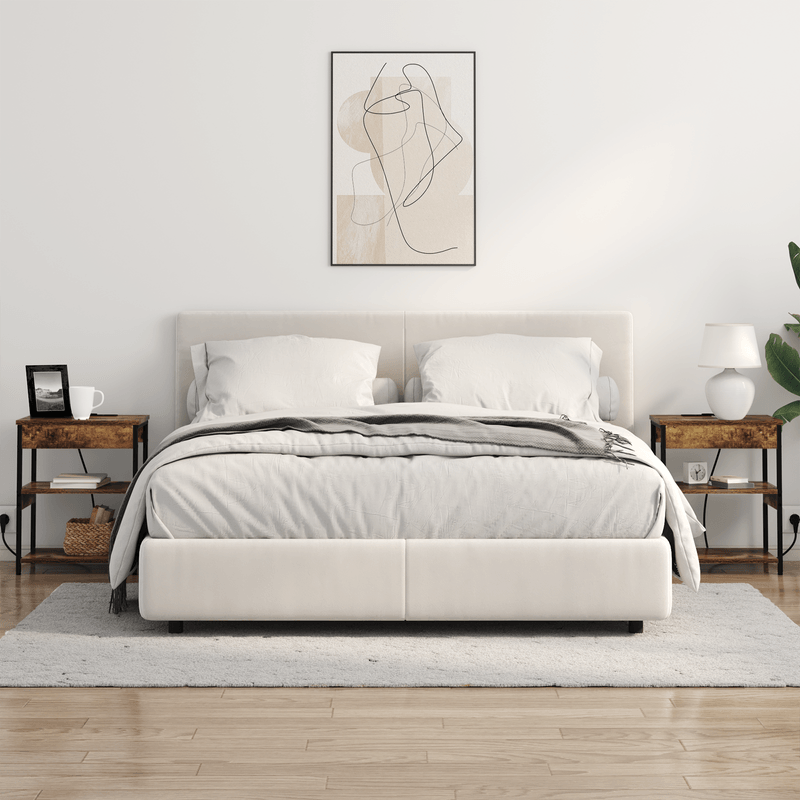 Casa si Gradina - Mobilier - Comode si corpuri - Noptiere - Noptiera stejar afumat 41 x 31 x 51 cm Lemn compozit - Infinity.ro