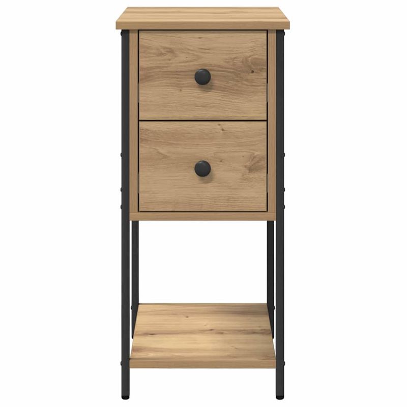 Casa si Gradina - Mobilier - Comode si corpuri - Noptiere - Noptiera cu sertar stejar artizanal 32 x 42 x 70 cm - Infinity.ro