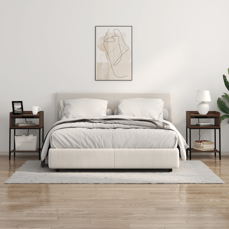 Casa si Gradina - Mobilier - Comode si corpuri - Noptiere - Noptiera stejar brun 40 x 40 x 61 cm Lemn compozit - Infinity.ro
