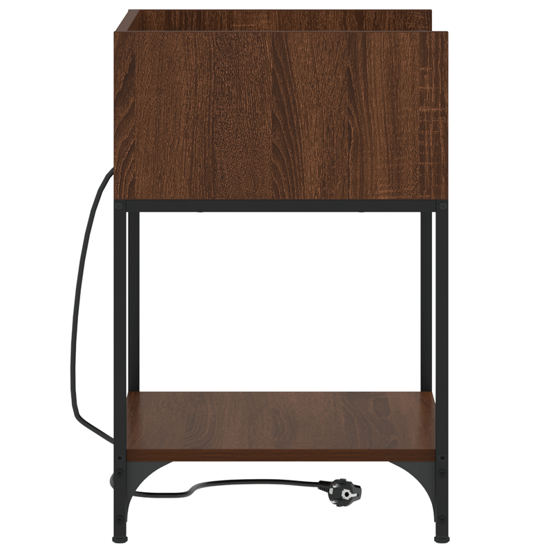 Casa si Gradina - Mobilier - Comode si corpuri - Noptiere - Noptiera stejar brun 40 x 40 x 61 cm Lemn compozit - Infinity.ro