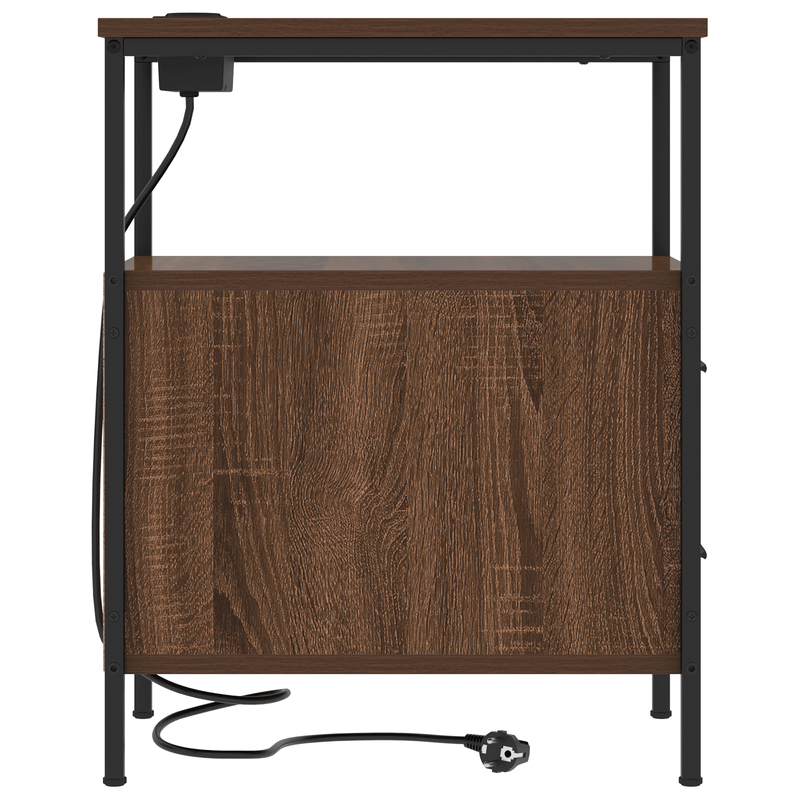 Casa si Gradina - Mobilier - Comode si corpuri - Noptiere - Noptiera stejar brun 30 x 48 x 61 cm Lemn compozit - Infinity.ro