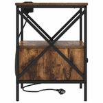 Casa si Gradina - Mobilier - Comode si corpuri - Noptiere - Noptiera 2 pcs stejar afumat 41.5 x 40.5 x 55 cm - Infinity.ro