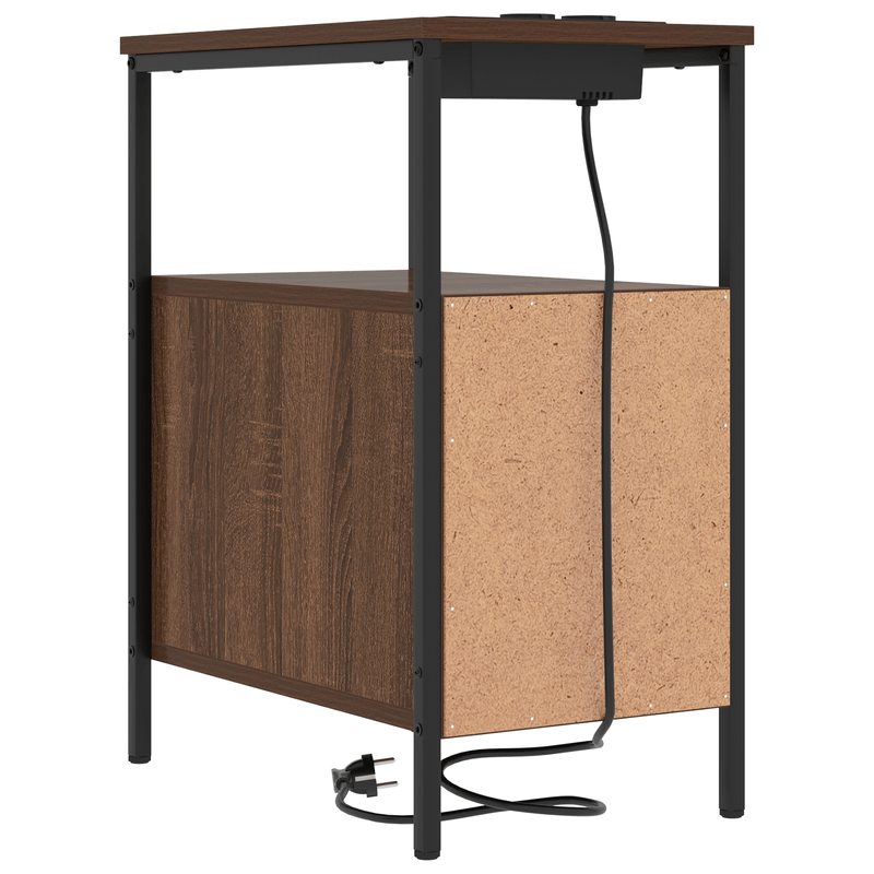 Casa si Gradina - Mobilier - Comode si corpuri - Noptiere - Noptiera stejar brun 30 x 48 x 61 cm Lemn compozit - Infinity.ro