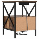 Casa si Gradina - Mobilier - Comode si corpuri - Noptiere - Noptiera 2 pcs stejar afumat 41.5 x 40.5 x 55 cm - Infinity.ro