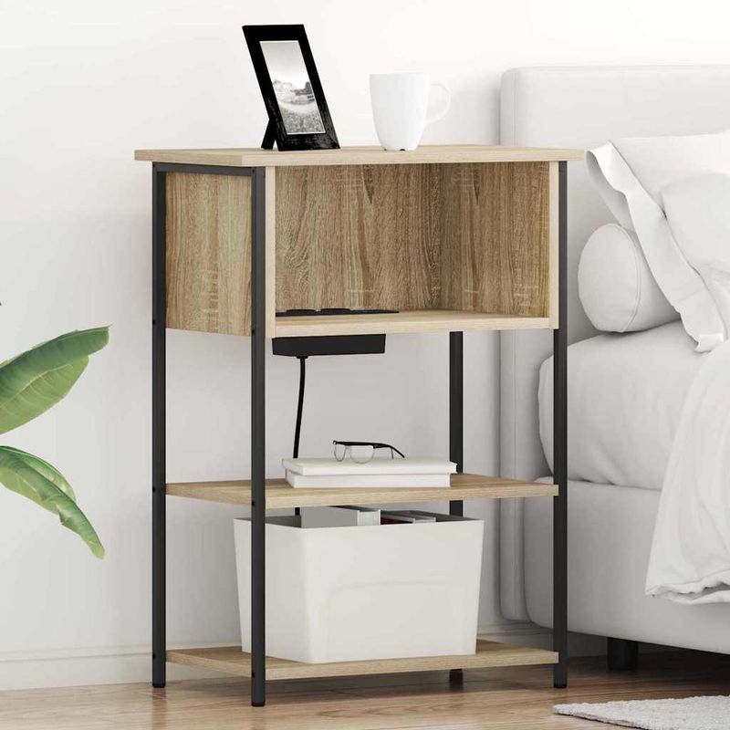Casa si Gradina - Mobilier - Comode si corpuri - Noptiere - Noptiera stejar sonoma 55 x 31 x 76 cm Lemn compozit - Infinity.ro