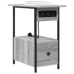 Casa si Gradina - Mobilier - Comode si corpuri - Noptiere - Noptiera sonoma gri 60 x 30 x 61 cm Lemn compozit - Infinity.ro
