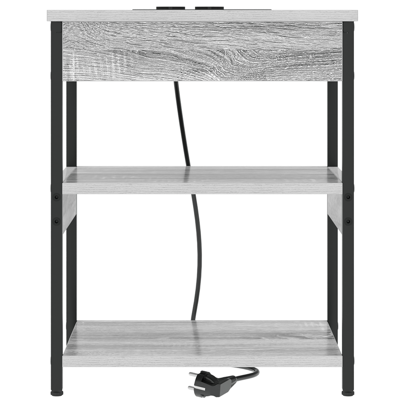 Casa si Gradina - Mobilier - Comode si corpuri - Noptiere - Noptiera sonoma gri 41 x 31 x 51 cm Lemn compozit - Infinity.ro