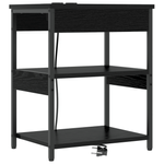 Casa si Gradina - Mobilier - Comode si corpuri - Noptiere - Noptiera stejar negru 41 x 31 x 51 cm Lemn compozit - Infinity.ro