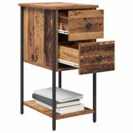 Casa si Gradina - Mobilier - Comode si corpuri - Noptiere - Noptiera cu sertar 2 pcs Lemn vechi 32 x 42 x 70 cm - Infinity.ro