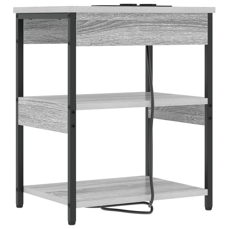Casa si Gradina - Mobilier - Comode si corpuri - Noptiere - Noptiera sonoma gri 41 x 31 x 51 cm Lemn compozit - Infinity.ro