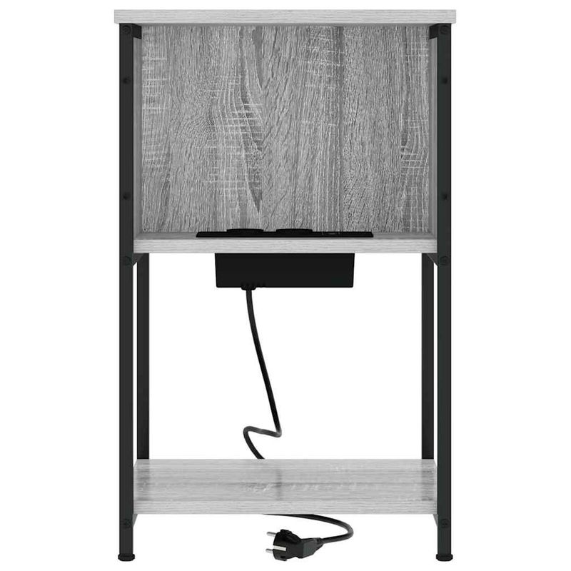 Casa si Gradina - Mobilier - Comode si corpuri - Noptiere - Noptiera sonoma gri 38 x 31 x 61 cm Lemn compozit - Infinity.ro