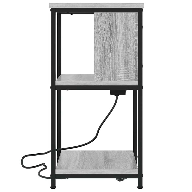 Casa si Gradina - Mobilier - Comode si corpuri - Noptiere - Noptiera sonoma gri 38 x 31 x 61 cm Lemn compozit - Infinity.ro