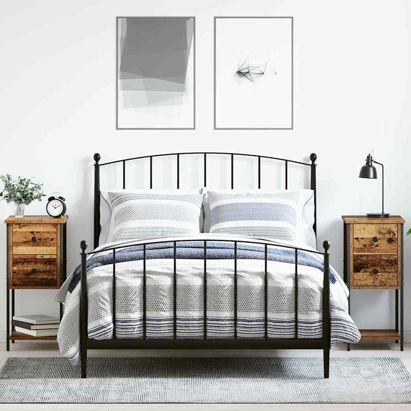 Casa si Gradina - Mobilier - Comode si corpuri - Noptiere - Noptiera cu sertar 2 pcs Lemn vechi 32 x 42 x 70 cm - Infinity.ro