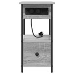 Casa si Gradina - Mobilier - Comode si corpuri - Noptiere - Noptiera sonoma gri 60 x 30 x 61 cm Lemn compozit - Infinity.ro