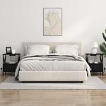 Casa si Gradina - Mobilier - Comode si corpuri - Noptiere - Noptiera stejar negru 41.5 x 40.5 x 55 cm Lemn compozit - Infinity.ro