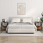 Casa si Gradina - Mobilier - Comode si corpuri - Noptiere - Noptiera stejar afumat 41.5 x 40.5 x 55 cm Lemn compozit - Infinity.ro