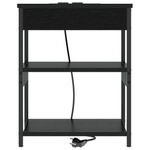 Casa si Gradina - Mobilier - Comode si corpuri - Noptiere - Noptiera stejar negru 41 x 31 x 51 cm Lemn compozit - Infinity.ro