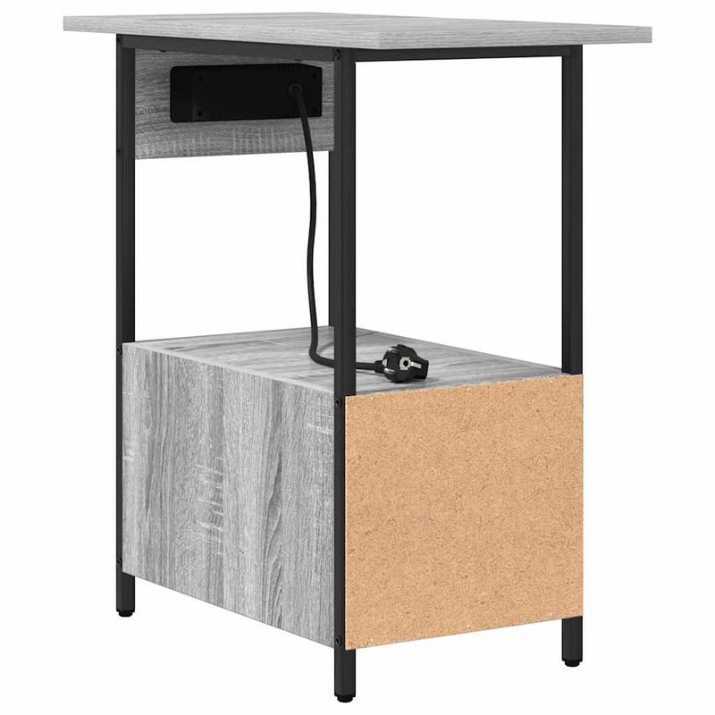 Casa si Gradina - Mobilier - Comode si corpuri - Noptiere - Noptiera sonoma gri 60 x 30 x 61 cm Lemn compozit - Infinity.ro