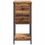 Casa si Gradina - Mobilier - Comode si corpuri - Noptiere - Noptiera cu sertar 2 pcs Lemn vechi 32 x 42 x 70 cm - Infinity.ro