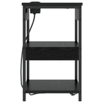 Casa si Gradina - Mobilier - Comode si corpuri - Noptiere - Noptiera stejar negru 41 x 31 x 51 cm Lemn compozit - Infinity.ro