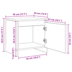 Casa si Gradina - Mobilier - Comode si corpuri - Noptiere - Noptiera stejar artizanal 45 x 34 x 44.5 cm - Infinity.ro