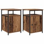 Casa si Gradina - Mobilier - Comode si corpuri - Noptiere - Noptiera 2 pcs Lemn vechi Lemn compozit - Infinity.ro