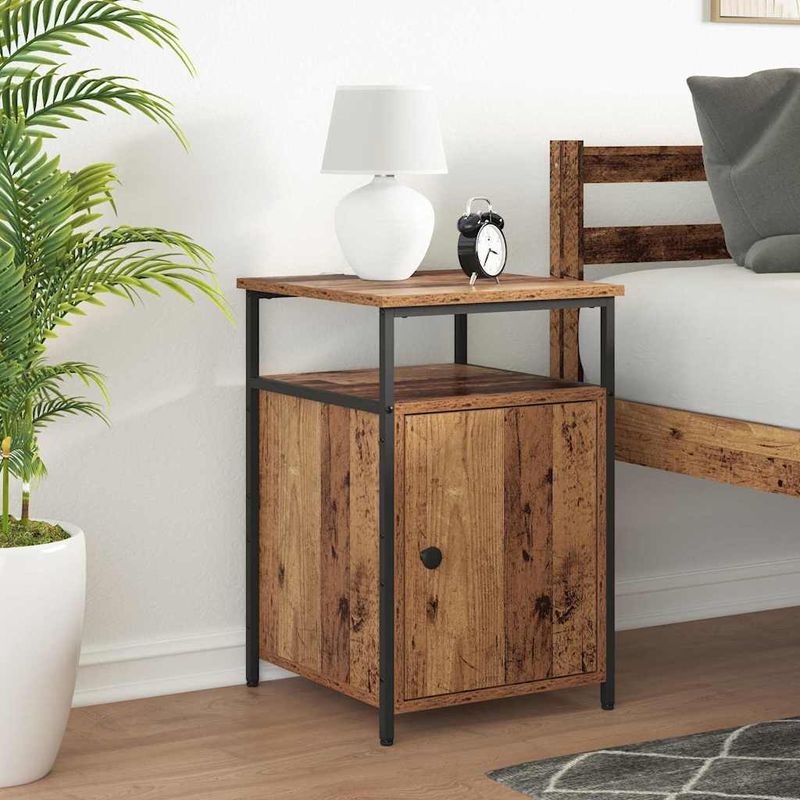 Casa si Gradina - Mobilier - Comode si corpuri - Noptiere - Noptiera 2 pcs Lemn vechi Lemn compozit - Infinity.ro
