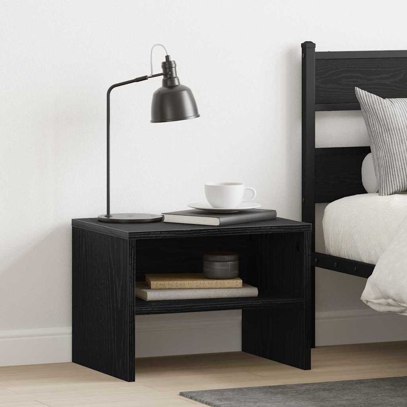 Casa si Gradina - Mobilier - Comode si corpuri - Noptiere - Noptiera 2 pcs stejar negru 40 x 30 x 30 cm - Infinity.ro