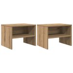 Casa si Gradina - Mobilier - Comode si corpuri - Noptiere - Noptiera 2 pcs stejar artizanal 40 x 30 x 30 cm - Infinity.ro
