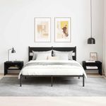 Casa si Gradina - Mobilier - Comode si corpuri - Noptiere - Noptiera stejar negru 40 x 30 x 30 cm Lemn compozit - Infinity.ro