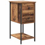 Casa si Gradina - Mobilier - Comode si corpuri - Noptiere - Noptiera cu sertar Lemn vechi 32 x 42 x 70 cm - Infinity.ro