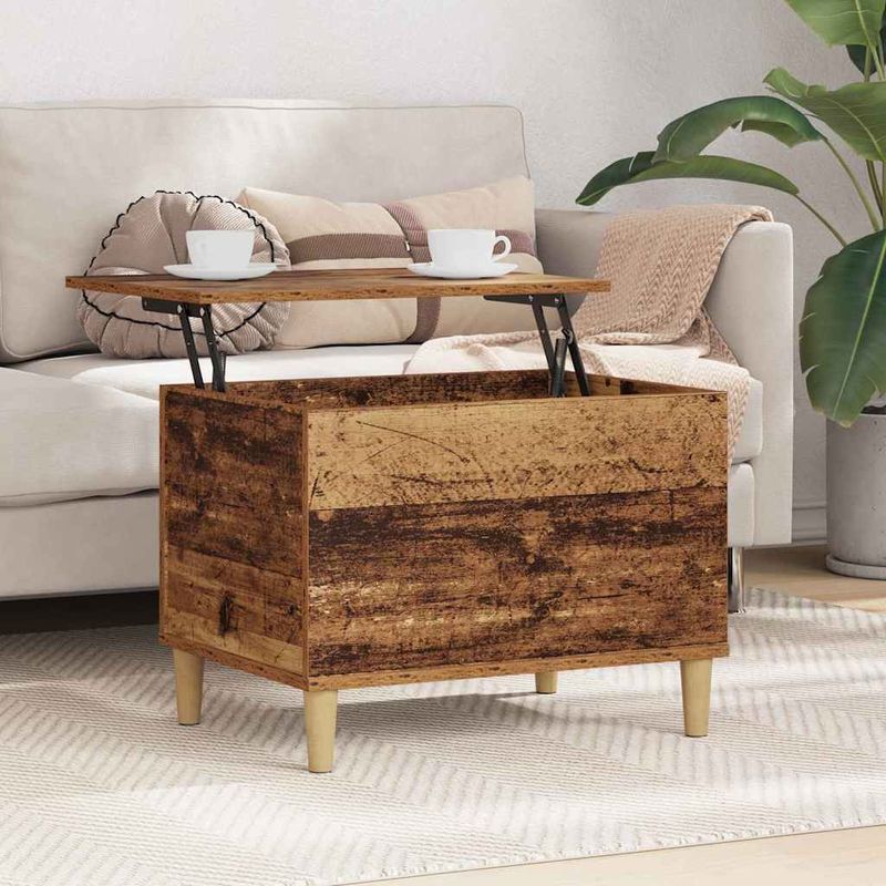 Casa si Gradina - Mobilier - Mese si birouri - Masute de cafea - Noptiera Lemn vechi 60 x 44.5 x 45 cm Lemn compozit - Infinity.ro