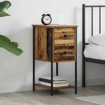 Casa si Gradina - Mobilier - Comode si corpuri - Noptiere - Noptiera cu sertar Lemn vechi 32 x 42 x 70 cm - Infinity.ro