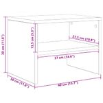 Casa si Gradina - Mobilier - Comode si corpuri - Noptiere - Noptiera 2 pcs stejar negru 40 x 30 x 30 cm - Infinity.ro