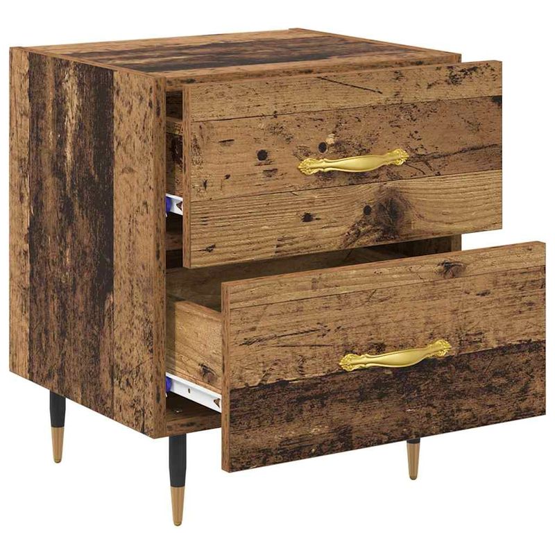 Casa si Gradina - Mobilier - Comode si corpuri - Noptiere - Noptiera cu sertar 2 pcs Lemn vechi 40 x 35 x 47.5 cm - Infinity.ro