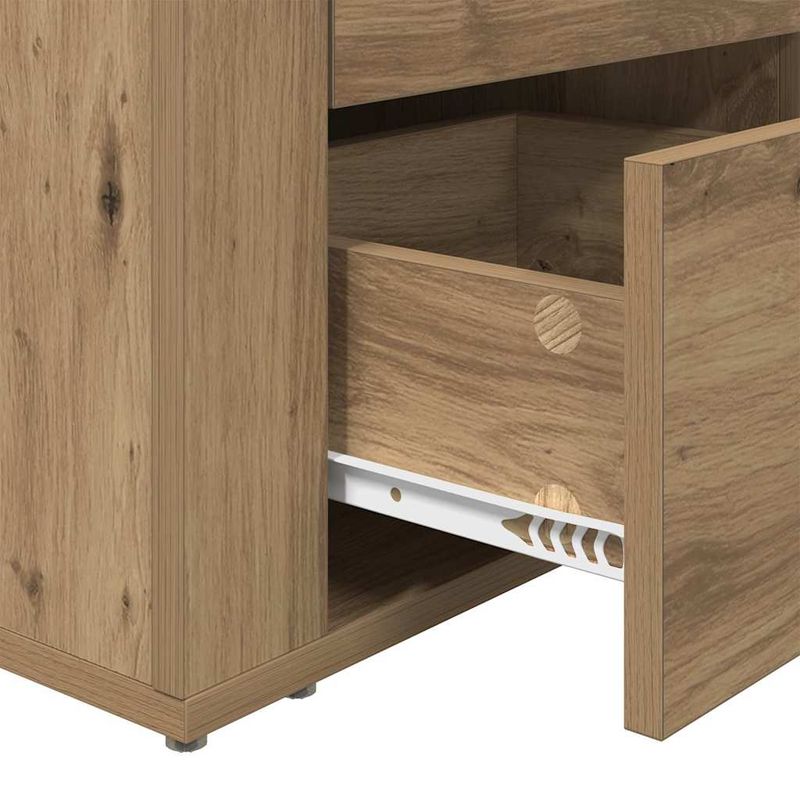 Casa si Gradina - Mobilier - Comode si corpuri - Noptiere - Noptiera stejar artizanal 50 x 36 x 60 cm Lemn compozit - Infinity.ro