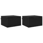 Casa si Gradina - Mobilier - Comode si corpuri - Noptiere - Noptiera cu sertar 2 pcs stejar negru 34 x 30 x 20 cm - Infinity.ro