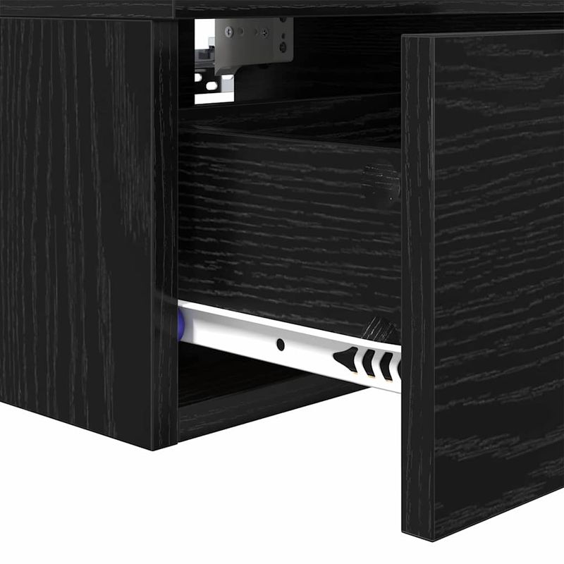 Casa si Gradina - Mobilier - Comode si corpuri - Noptiere - Noptiera stejar negru 34 x 30 x 20 cm Lemn compozit - Infinity.ro