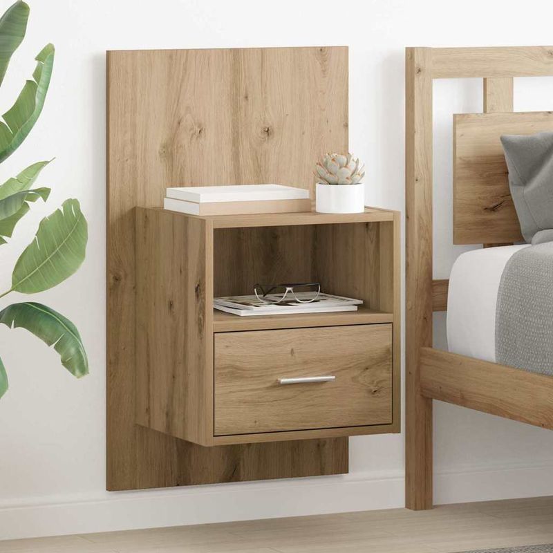 Casa si Gradina - Mobilier - Comode si corpuri - Noptiere - Noptiera 2 pcs stejar artizanal 48.5 x 32.5 x 80 cm - Infinity.ro