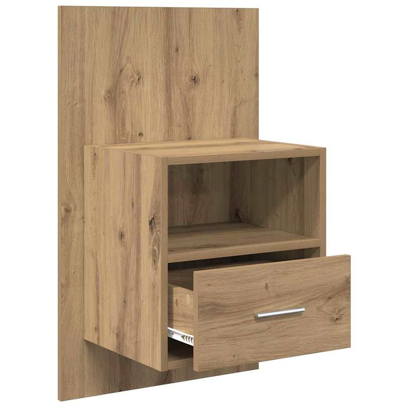 Casa si Gradina - Mobilier - Comode si corpuri - Noptiere - Noptiera 2 pcs stejar artizanal 48.5 x 32.5 x 80 cm - Infinity.ro