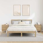 Casa si Gradina - Mobilier - Comode si corpuri - Noptiere - Noptiera cu sertar 2 pcs stejar artizanal 40 x 35 x 47.5 cm - Infinity.ro
